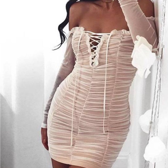 Fashion Nova Maura Dress in White XS - Picture 1 of 4